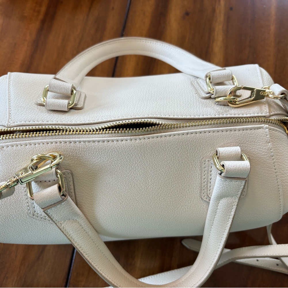 EUC Ora Delphine Satchel in Bone Pebbled Leather w/Dust Bag - Picture 4 of 11
